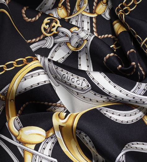 gucci equestrian silk scarf